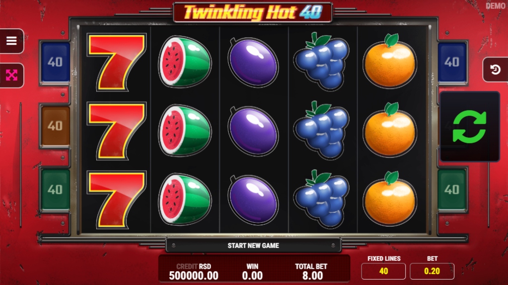 Twinkling Hot 40 Slot Game