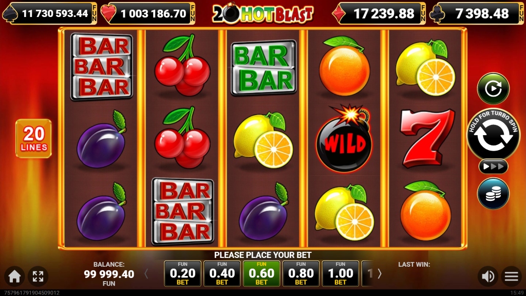 20 Hot Blast Slot 20 Hot Blast Slot Game