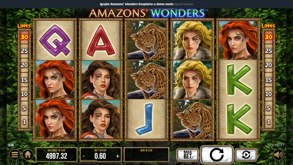 Amazons' Wonders Slot Game