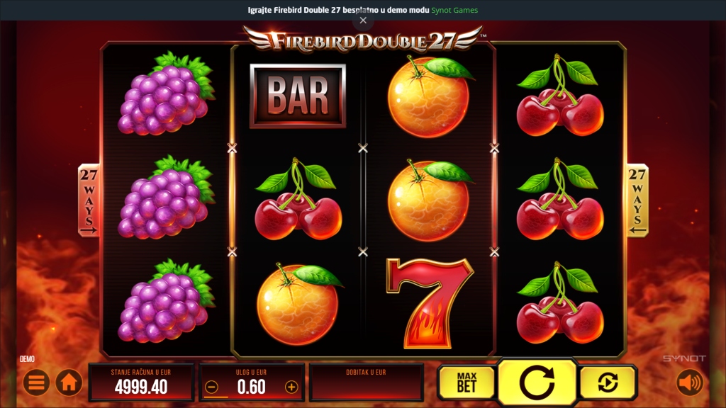 Firebird Double 27 Slot Game