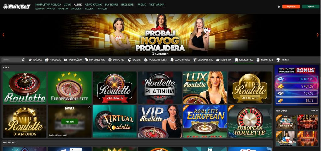 Maxbet.ba Table games Maxbet.ba Table Games