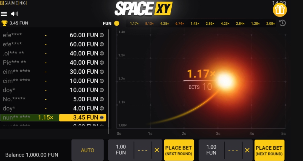 Space XY Crash Game Space XY Crash Game