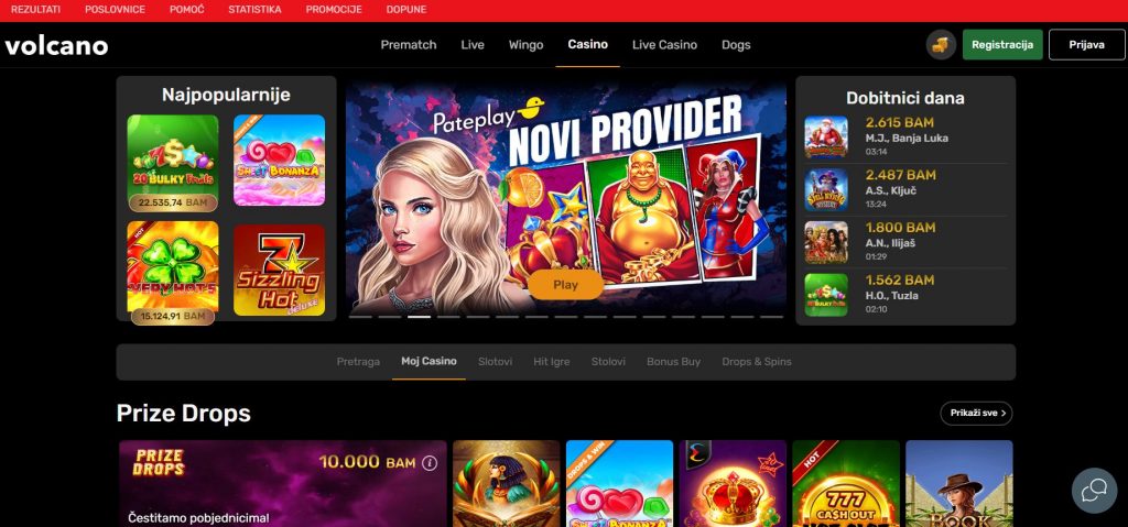 Volcanobet Casino Bosnia