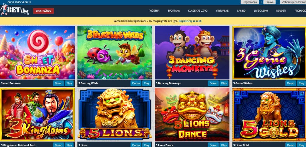 bet-live slot igre