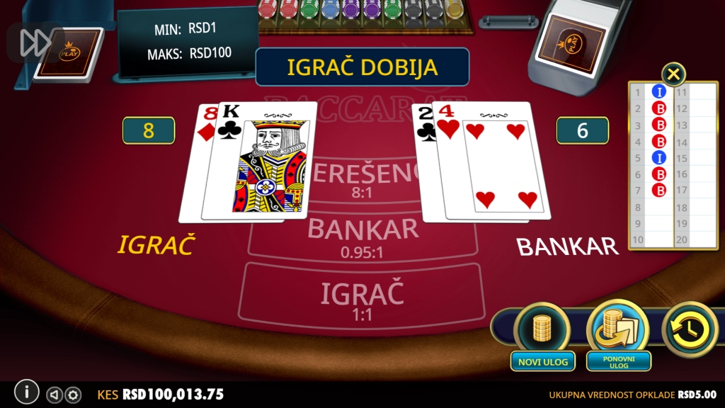 Baccarat Casino Game